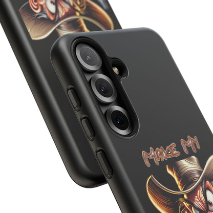 Phone Case - 'Make My Day' Cowboy Revolver Graphic Protective Case