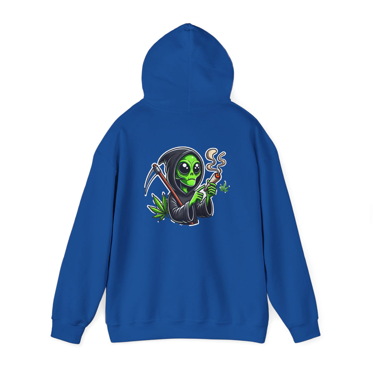 Reaper Smoking Weed Hoodie – Cannabis Grim Reaper Graphic Pullover