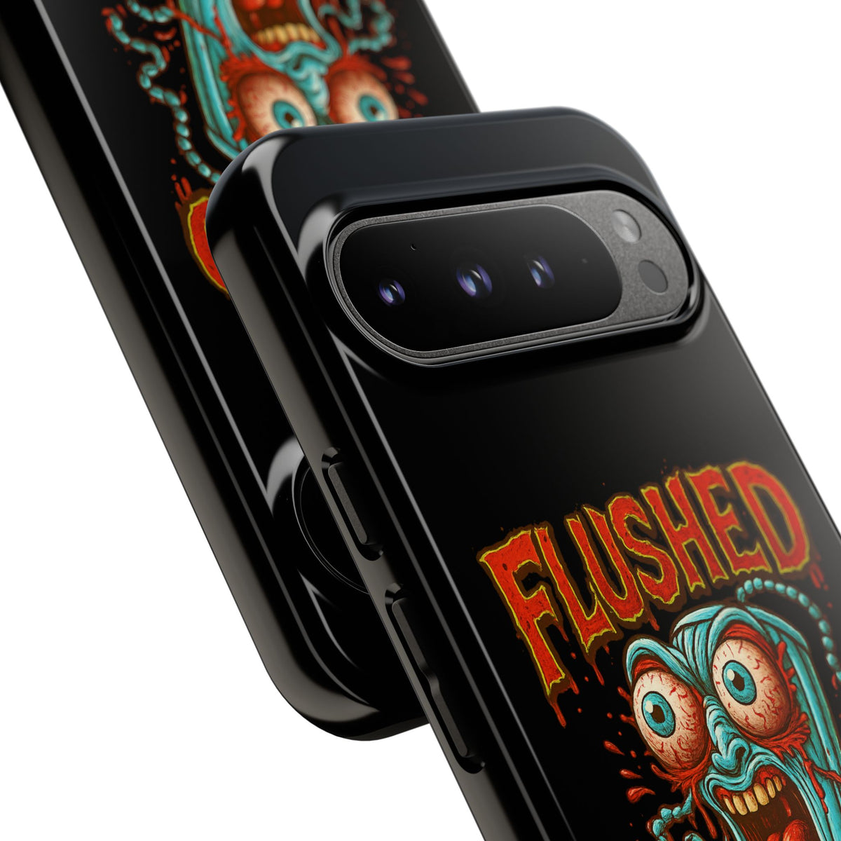 Phone Case — "Flushed But Not Forgotten" Horror Graphic iPhone Cover