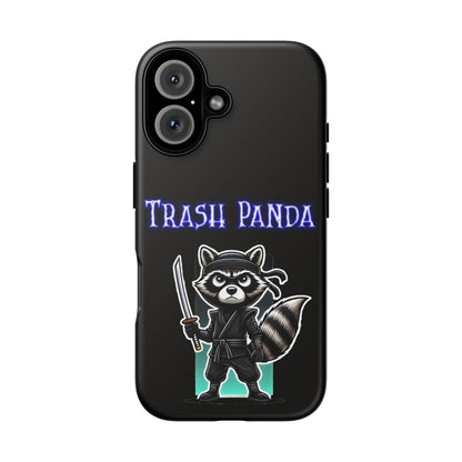 Trash Panda Ninja Phone Case — Cute Raccoon Warrior Protective Case