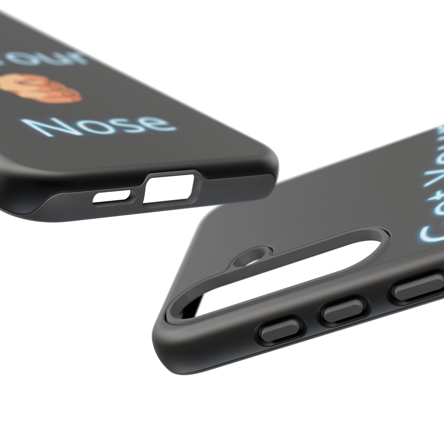Got Your Nose Phone Case — Funny Neon Fist Design