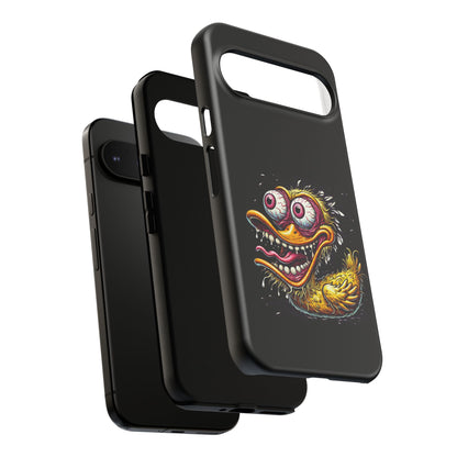 Duck Monster Phone Case — Crazy Cartoon Eye Duck Shock Design Tough Case