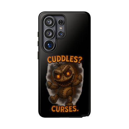 Phone Case — 'Cuddles? Curses.' Voodoo Doll Gothic Protective Case