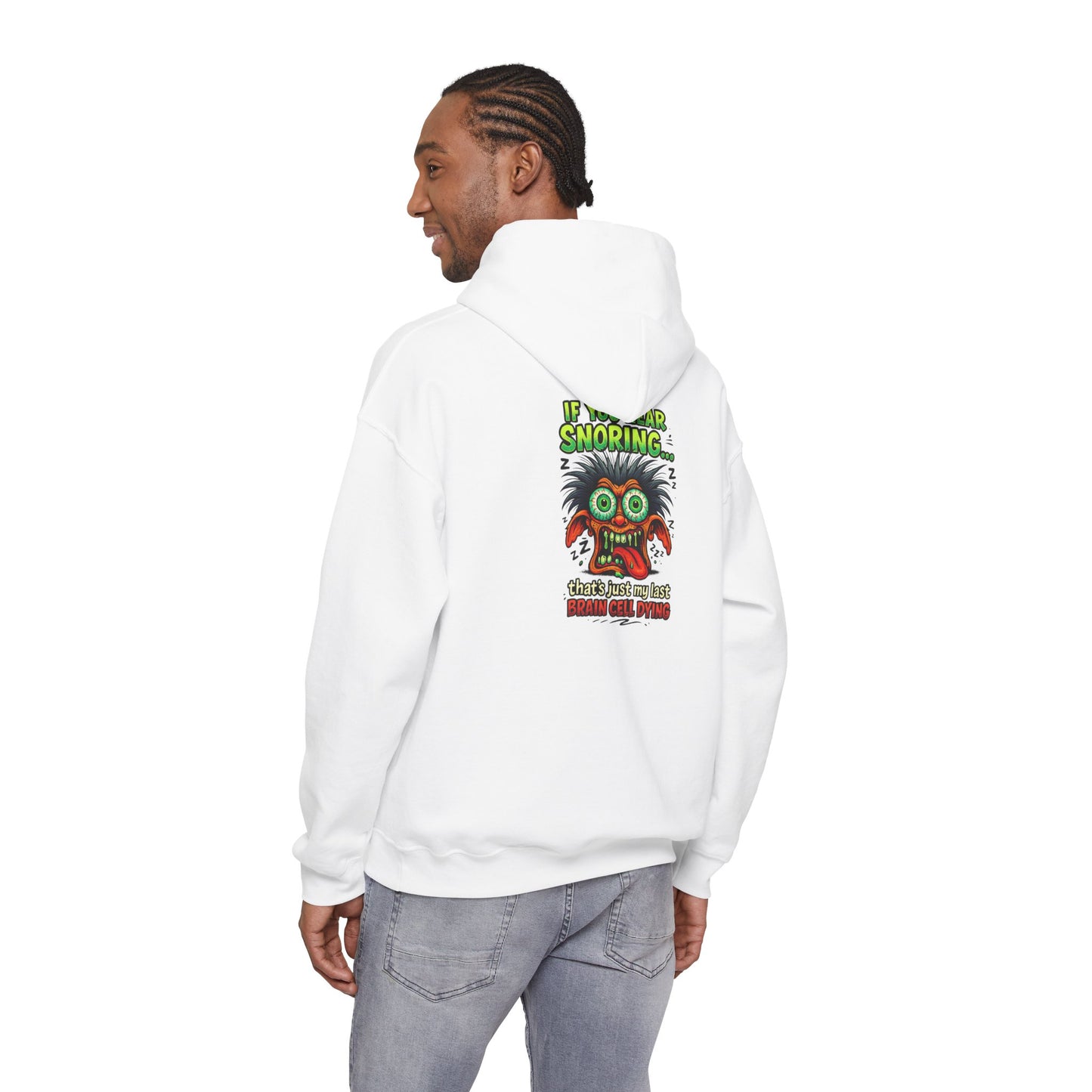 Funny Snoring Monster Hoodie – 'I'm Snoring' Graphic Back Pullover