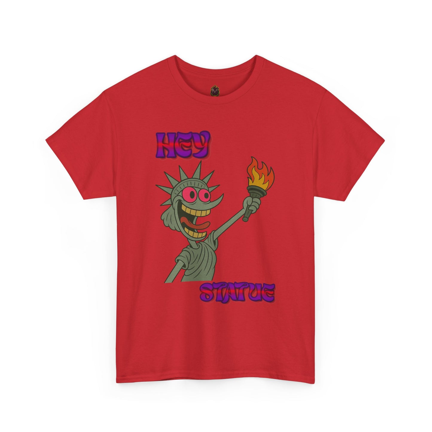 Funny Statue of Liberty Tee, Unisex Cotton T-Shirt, Gift for Friends, Summer