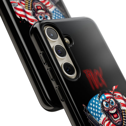Phone Case — American Flag Skull Soldier Design (Tough Cases)