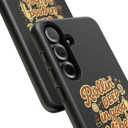 Phone Case — "Rollin' Deep in Good Vibes" Cartoon Retro Design