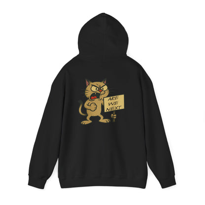 Are We Next? Protest Cat Hoodie