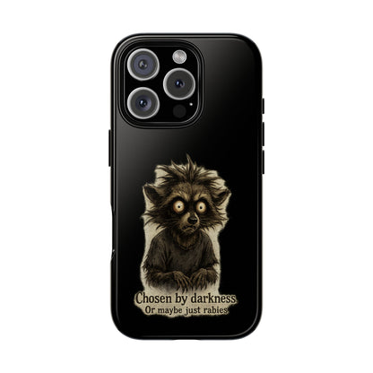 Phone Case — "Chosen by Darkness (Or Maybe Just Rabies)" Cute Creepy Lemur Design
