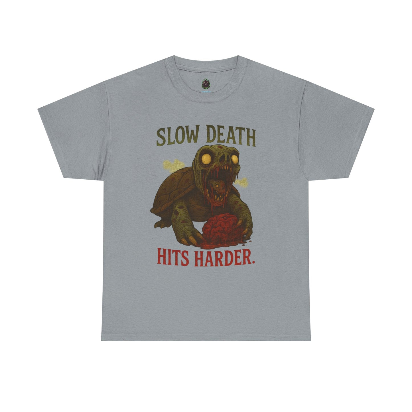 Slow Death Hits Harder – Zombie Turtle Tee