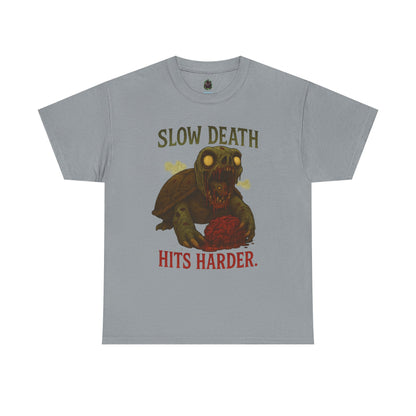 Slow Death Hits Harder – Zombie Turtle Tee