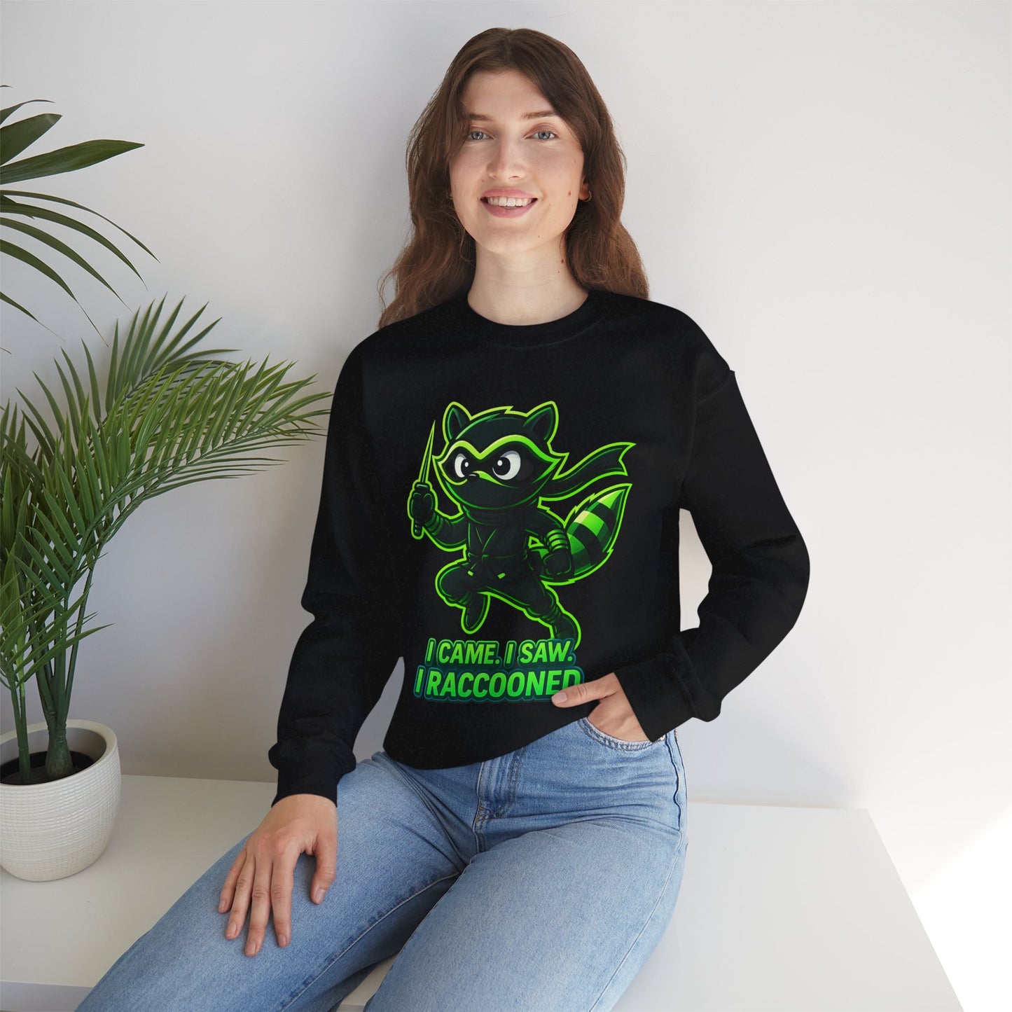I Raccooned Ninja Crewneck