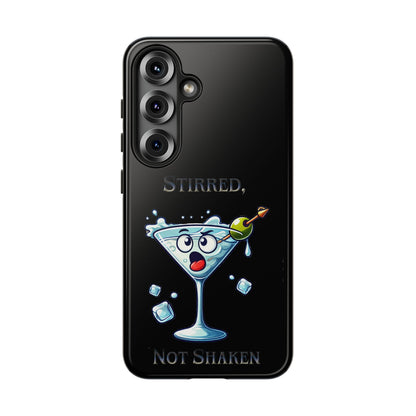 Stirred Not Shaken Phone Case — Funny Martini Cocktail Design