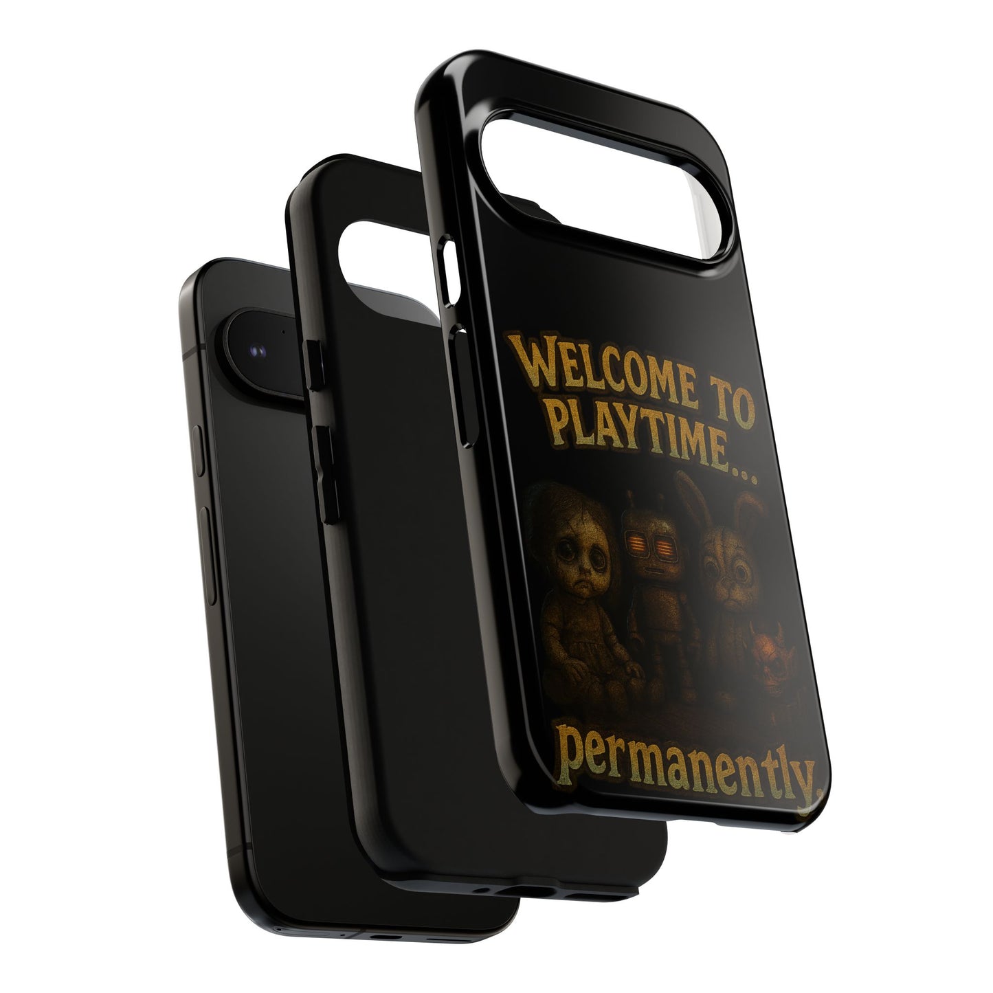 Phone Case — "Welcome to Playtime... Permanently." Horror Game Character Protective Case