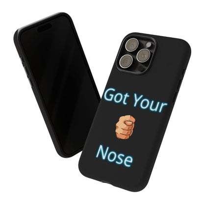 Got Your Nose Phone Case — Funny Neon Fist Design