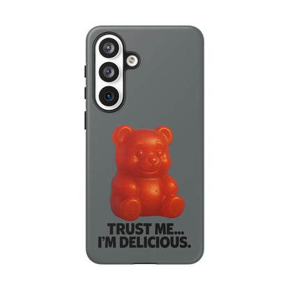 Phone Case — Red Gummy Bear 'Trust Me... I'm Delicious' Protective Case