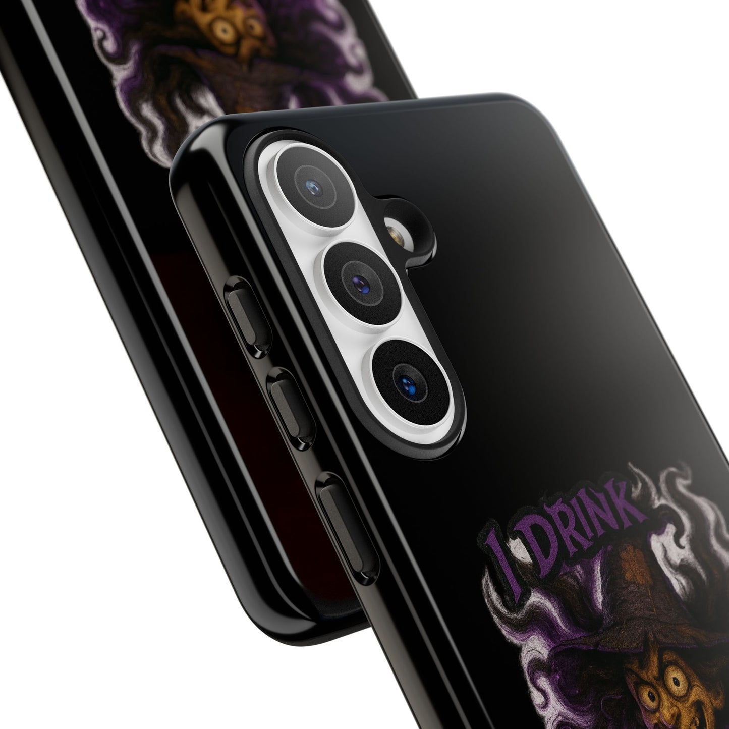 Phone Case — Witch Illustration "I Drink, Can't Pronounce" Protective Cover
