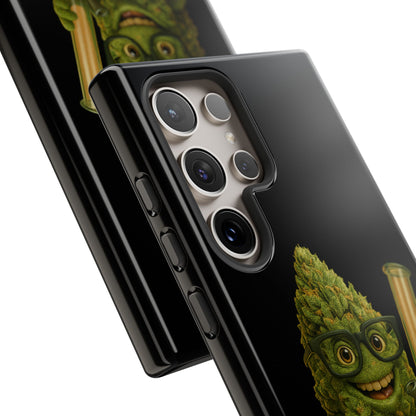 Phone Case — "Educated. Medicated. Elevated." Cute Bud Scientist Design