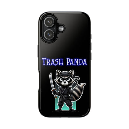 Trash Panda Ninja Phone Case — Cute Raccoon Warrior Protective Case