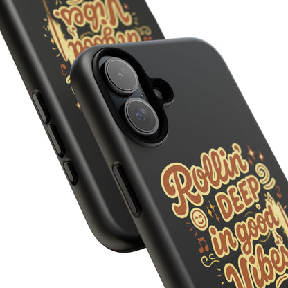 Phone Case — "Rollin' Deep in Good Vibes" Cartoon Retro Design