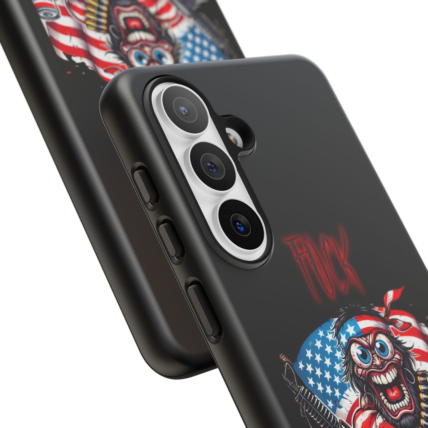 Phone Case — American Flag Skull Soldier Design (Tough Cases)