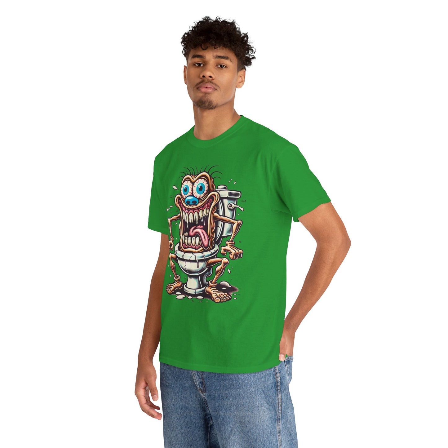 Funny Cartoon Toilet Monster Tee