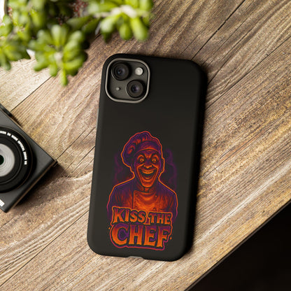 Phone Case — "Kiss the Chef" Neon Horror Chef Design