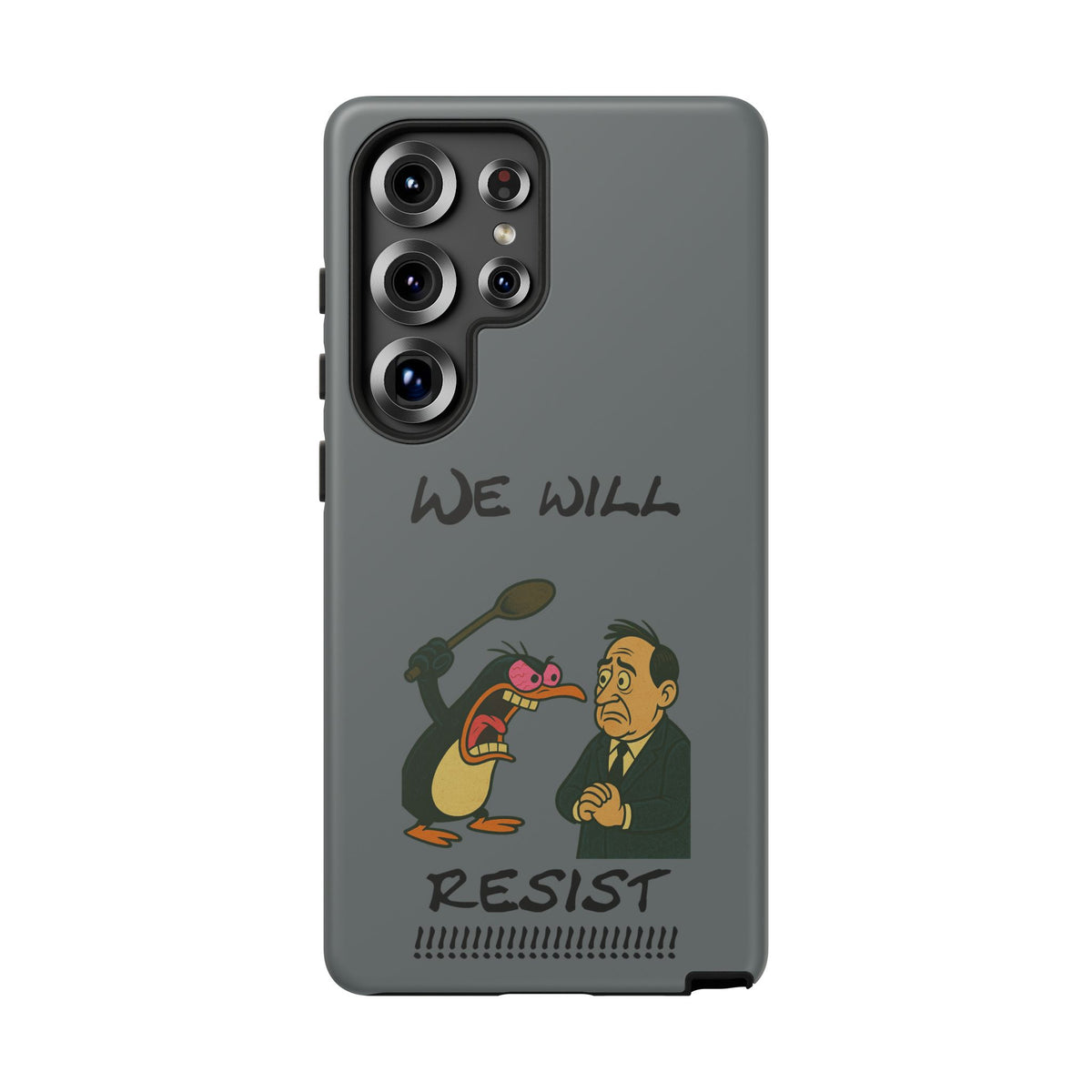 Phone Case - "We Will Resist" Cartoon Protest Design