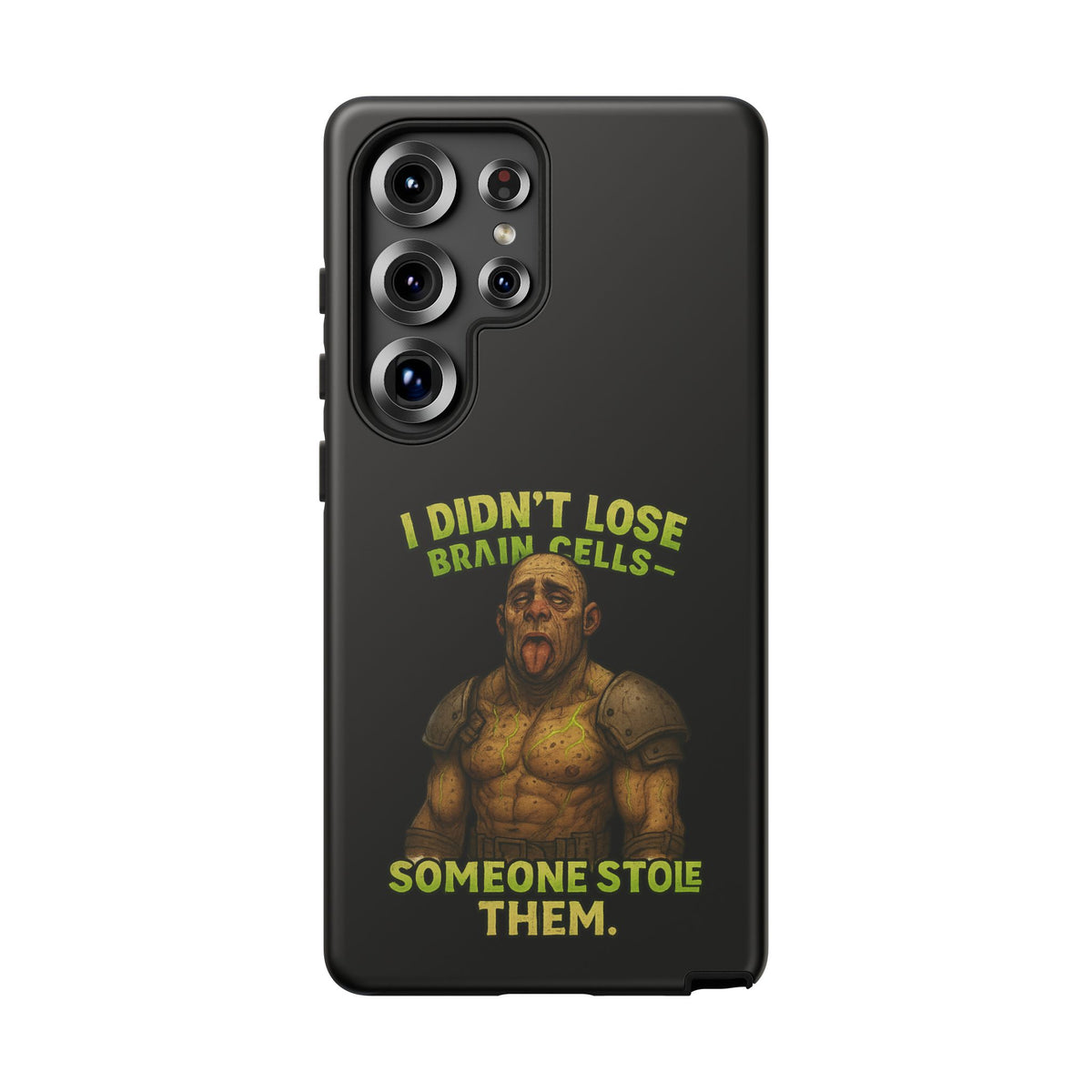 Phone Case — "I Didn't Lose Brain Cells, Someone Stole Them" Funny Zombie Warrior Protective Cover