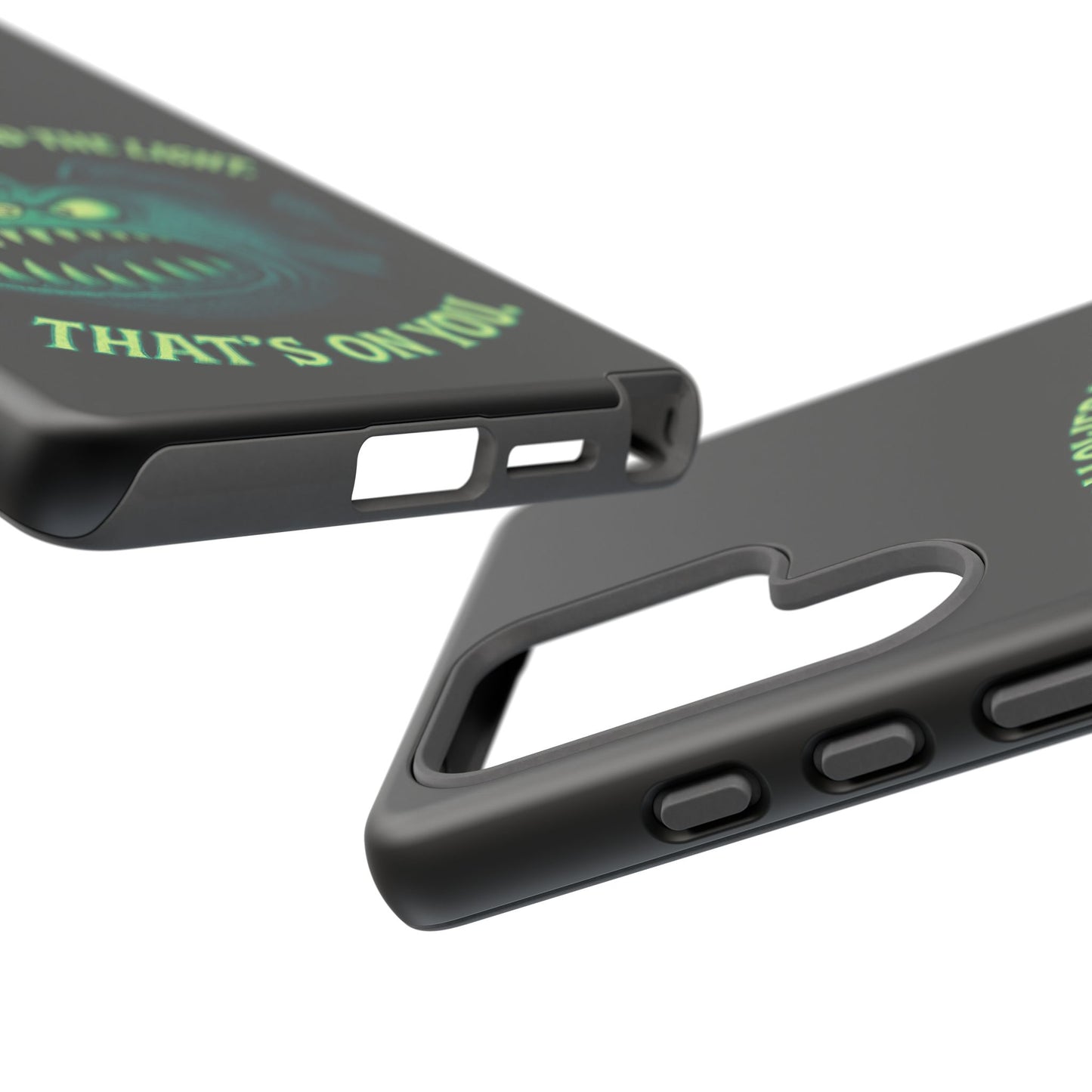 Anglerfish Phone Case – “You Followed The Light, That’s On You” Glow Horror Protective Case