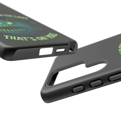 Anglerfish Phone Case – “You Followed The Light, That’s On You” Glow Horror Protective Case