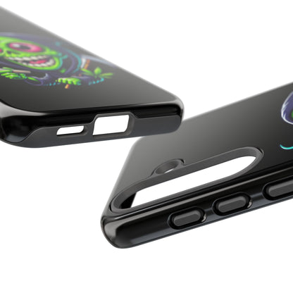 Grinning Stoner Grim Reaper Phone Case – Cannabis Skull iPhone Cover