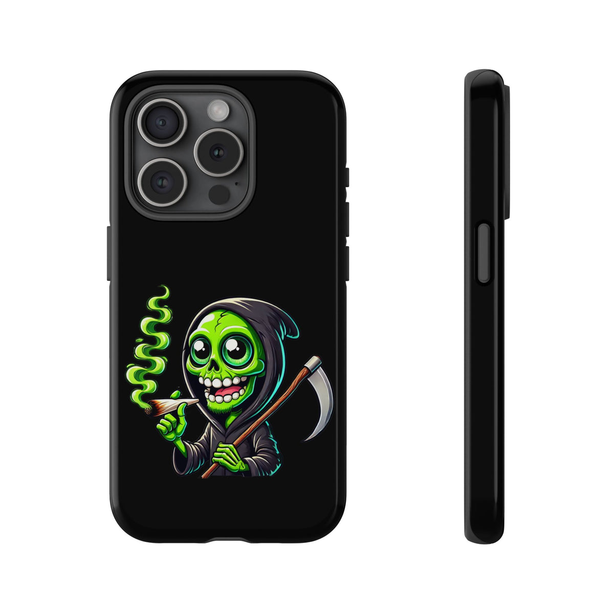 Grinning Green Reaper Phone Case