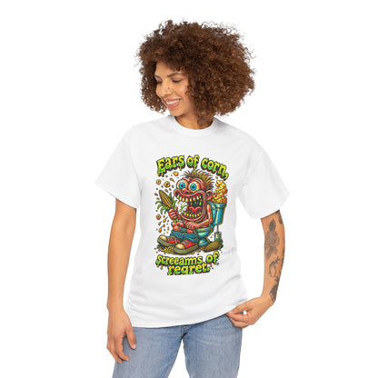 Ears of Corn Screams of Regret T-Shirt | Corn Monster Graphic Tee