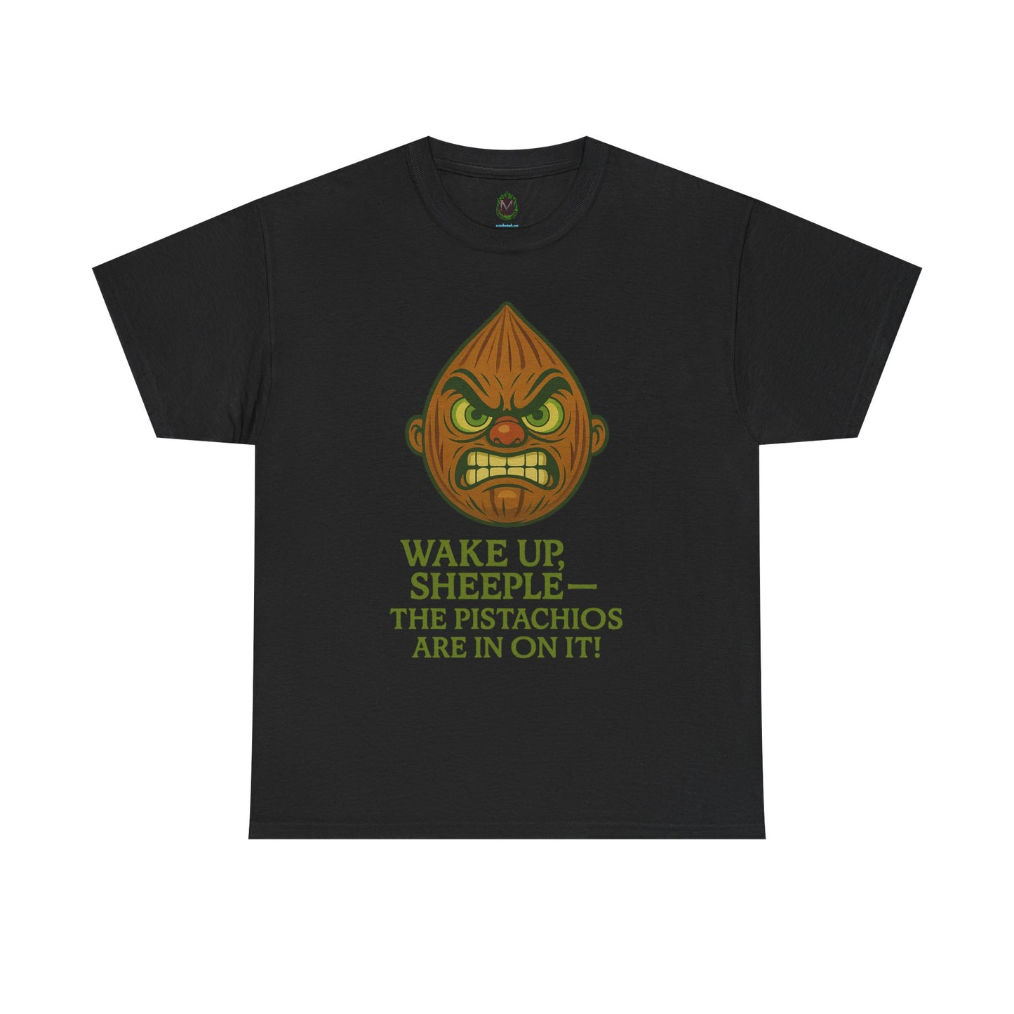 Almond Conspiracy – “The Pistachios Are In On It!” Tinfoil Nut Tee