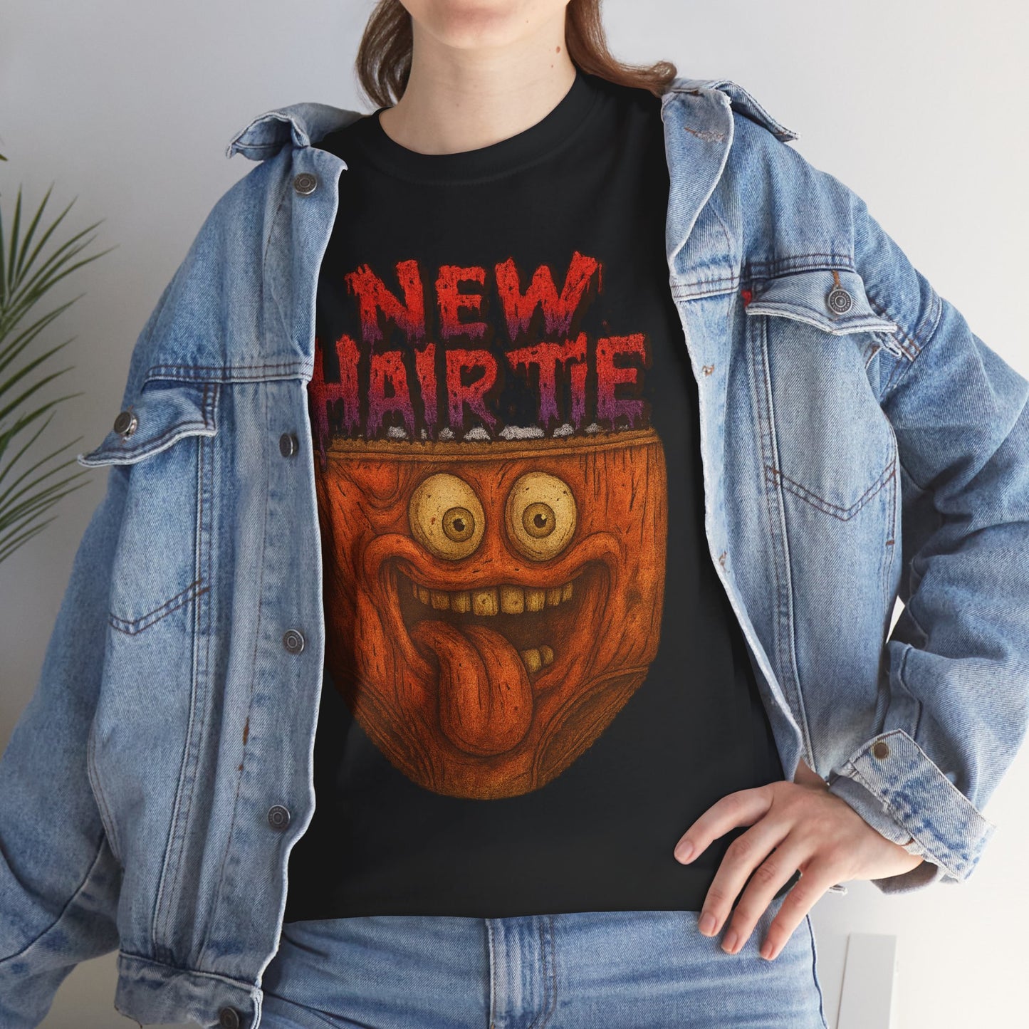 New Hair Tie – Crazy Underwear Face T-Shirt