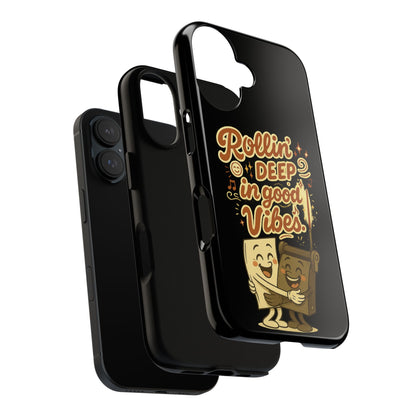Phone Case — "Rollin' Deep in Good Vibes" Cartoon Retro Design