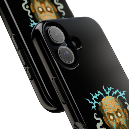 Phone Case — “I’m Not Charged Up… I’m Barely Contained” Electric Horror Design