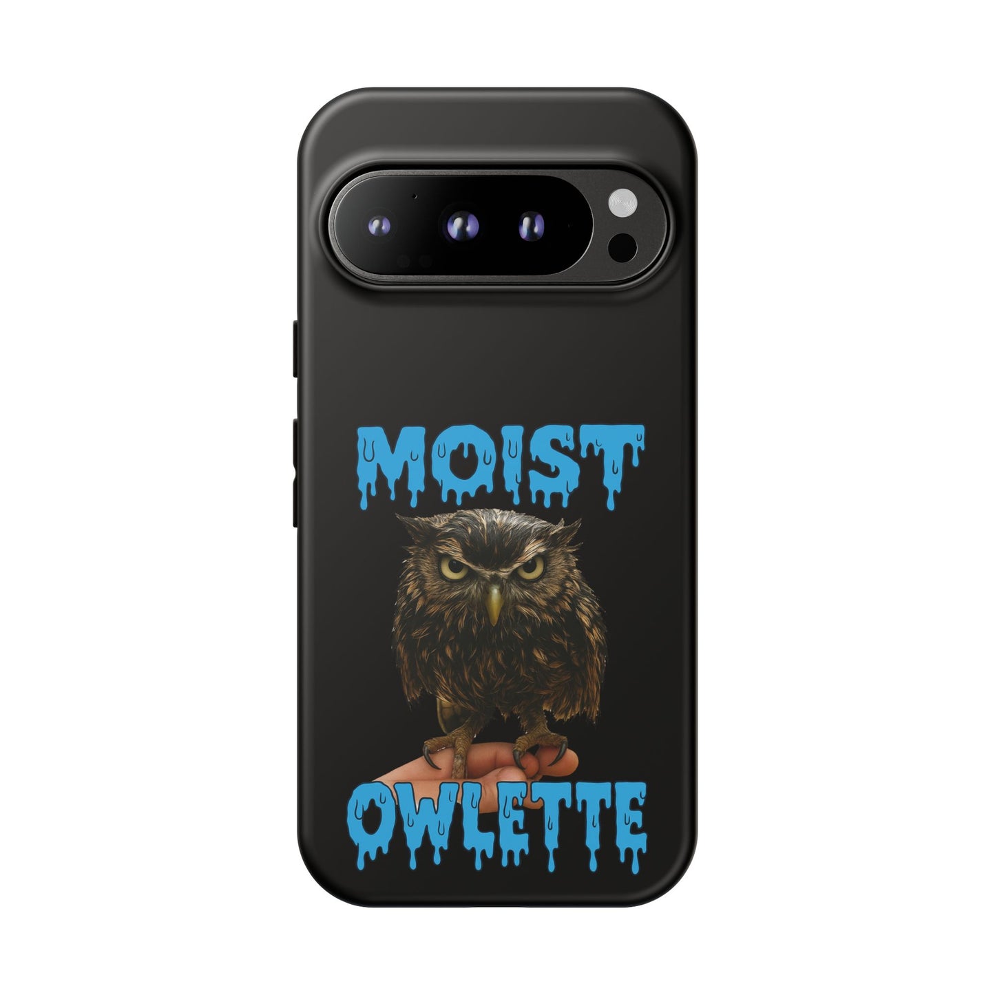 Moist Owlette Phone Case — Funny Owl Graphic Protective Case