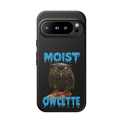 Moist Owlette Phone Case — Funny Owl Graphic Protective Case