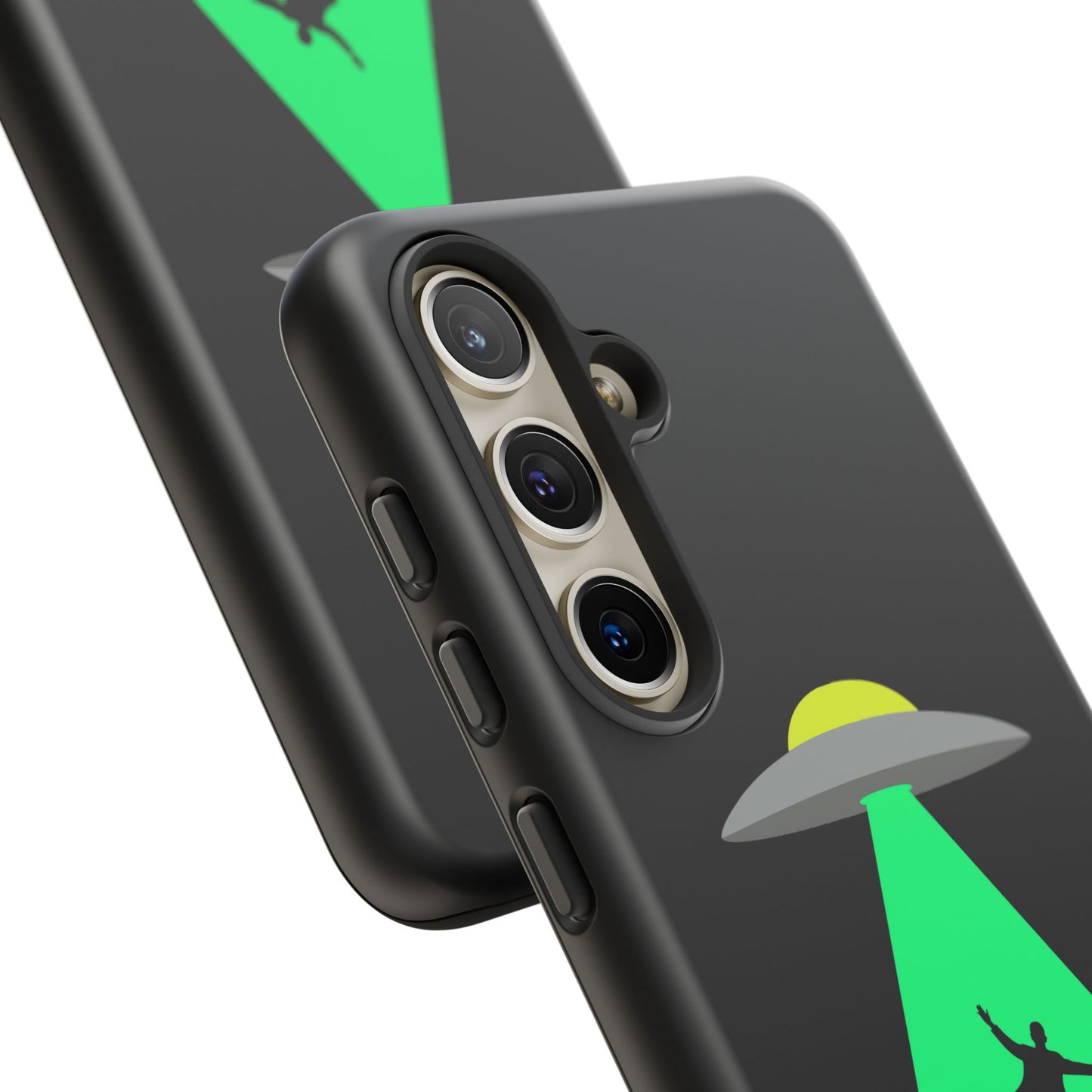 Phone Case — 'Beamed Up Before Rent Was Due' Alien Abduction Design