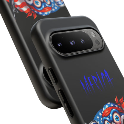 Phone Case — Patriotic 'Merica Clown with Flag, Beer & Rifle