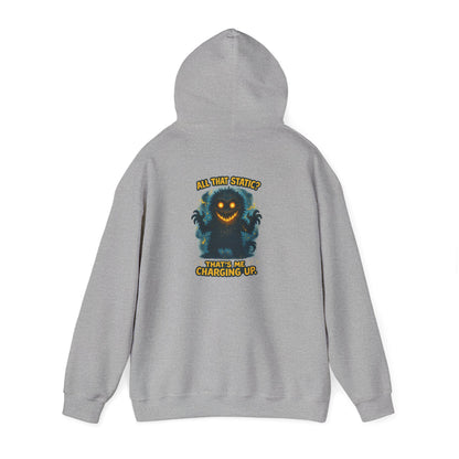 Charging Up Monster Hoodie — "All Smiles" Cozy Graphic Sweatshirt