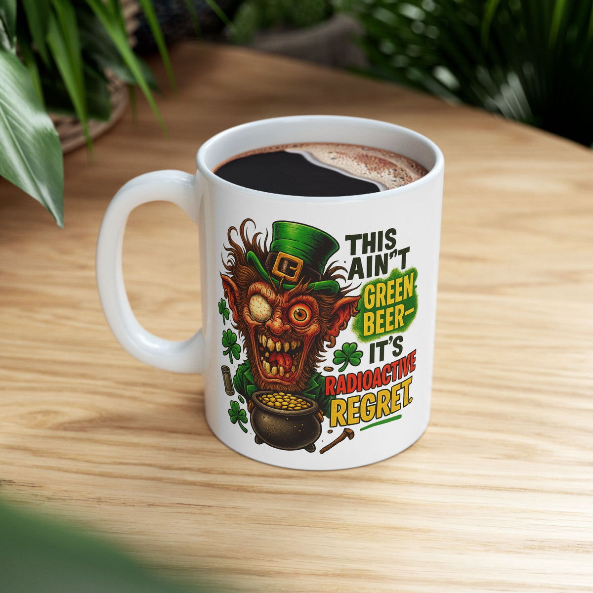 Radioactive Regret Leprechaun Mug