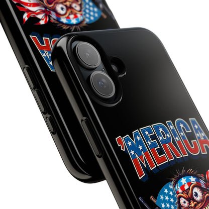 'MERICA Patriotic Phone Case — American Flag Madman Design