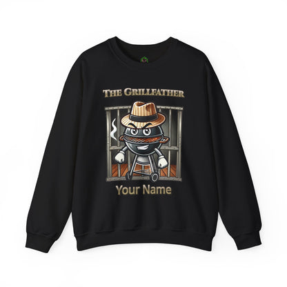 The Grillfather – Charcoal Crewneck Sweatshirt