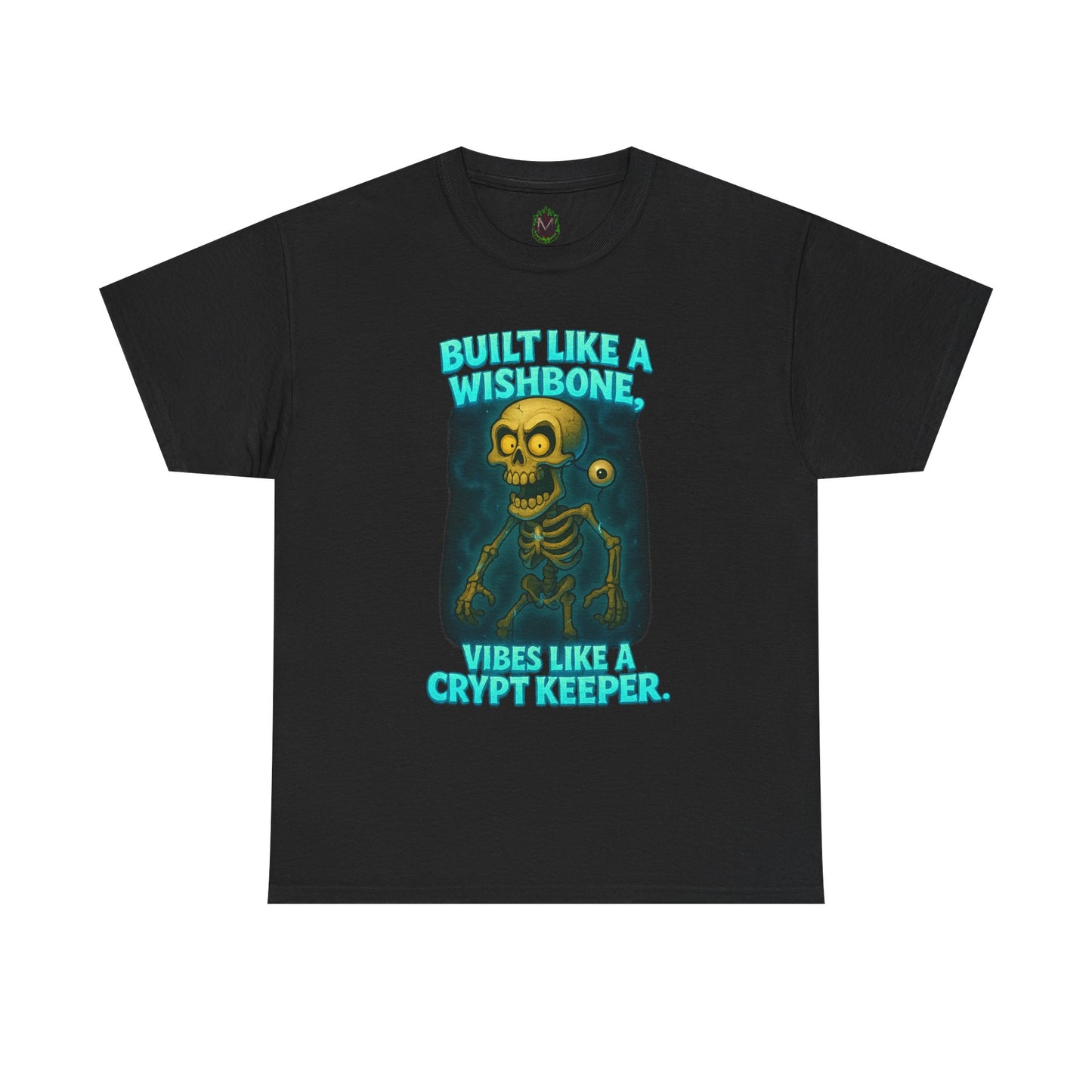 Built Like a Wishbone Skeleton Tee | Creepy Keeper Graphic Shirt