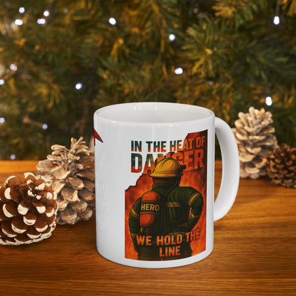 In the Heat of Danger – Firefighter Tribute Mug