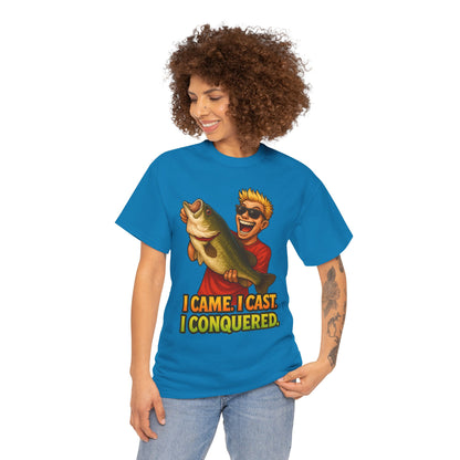 I Came I Cast I Conquered Fishing Tee | Bass Angler Shirt