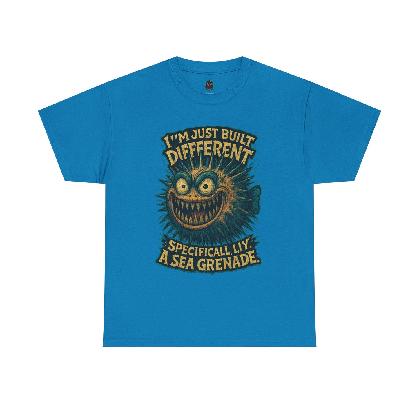 I'm Just Built Different Sea Grenade Tee | Pufferfish Illustration